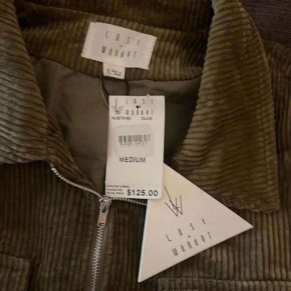 🚨New LOST+ WANDER Cropped Corduroy Jacket - Picture 3 of 4